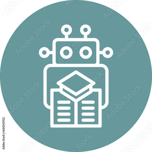 Vector Design Machine Learning Icon Style
