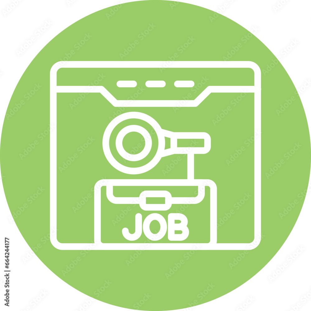 Vector Design Job Search Website Icon Style Vector Design Job Search Website Icon Style