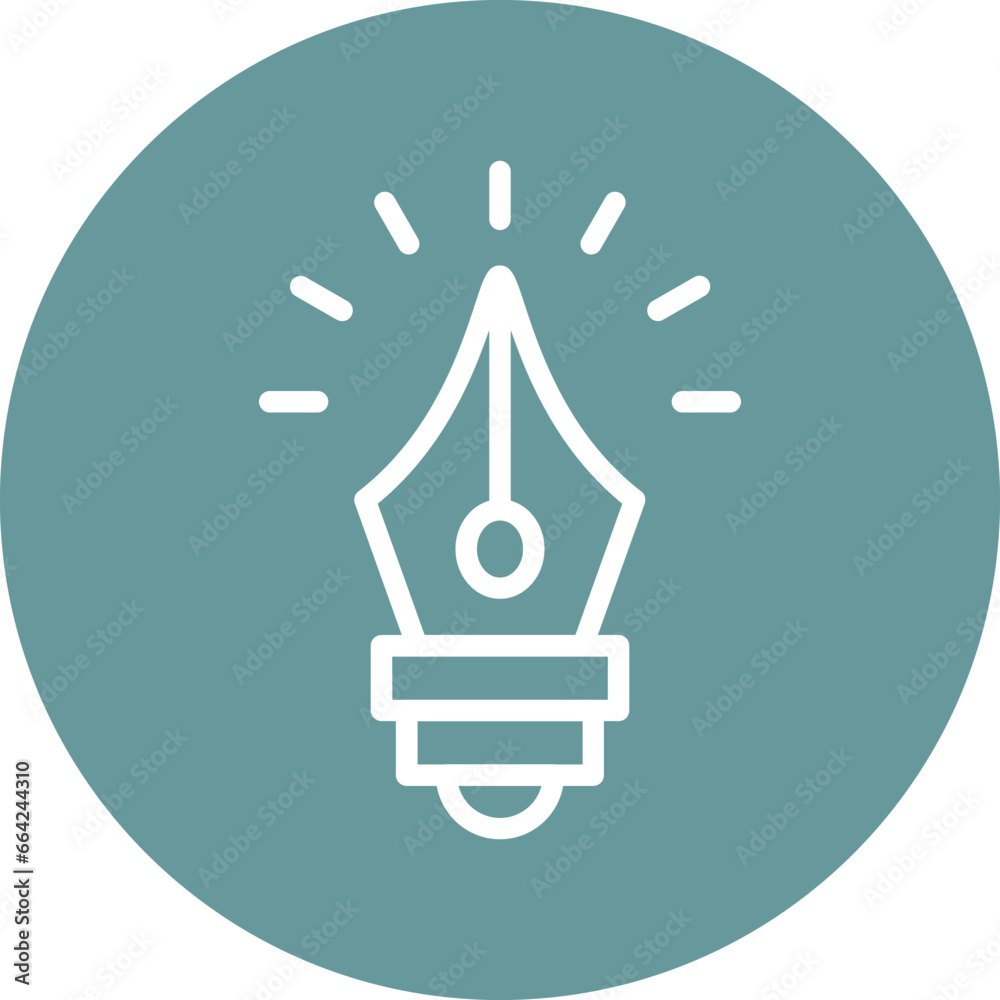 Vector Design Creating Ideas Icon Style Vector Design Creating Ideas Icon Style