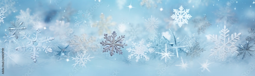 Snowflakes banner Snowflakes banner