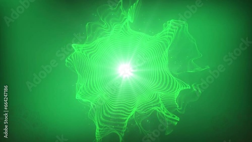 Awakening the Heart or Anahata  Chakra Symbol-Vibrant 4K Video Animation