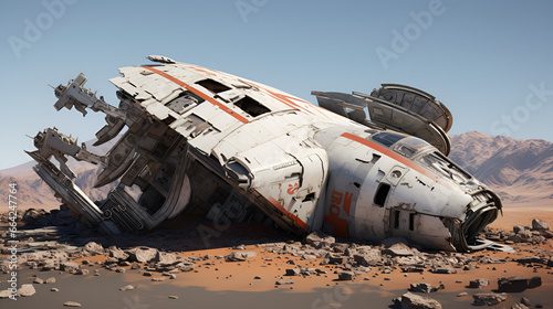 Crashed Space Ship Crashed Alien Spaceship Crashed Aircraft Abandoned Space Ship Crashed UFO UAP