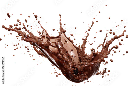 Tempting dessert photography, featuring a decadent chocolate splash. An artful portrayal of mouthwatering sweetness.
