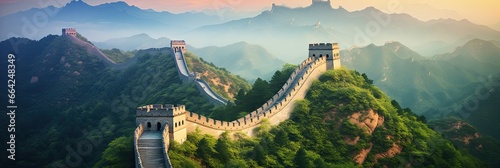 Valokuva The Great Wall of China, a majestic landscape