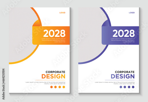 corporate Book Cover design Template photo
