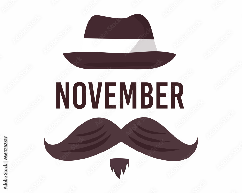 November no shave month, mental health prostate cancer November Prostate cancer awareness with black mustache November no shave month, mental health prostate cancer November Prostate cancer awareness with black mustache