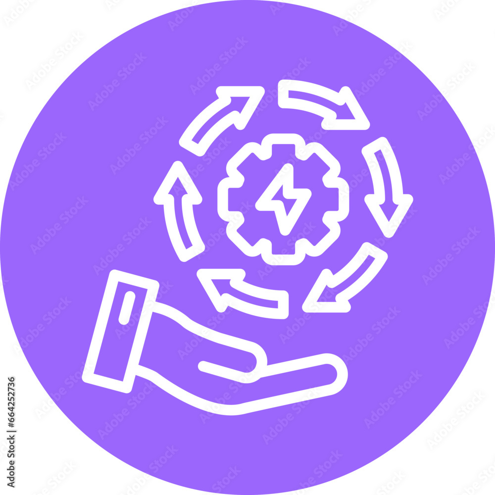 Renewable Energy Icon Style