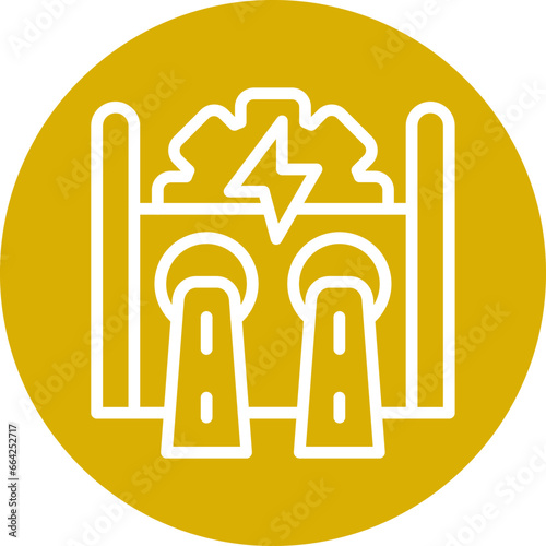 Hydroelectricity Icon Style