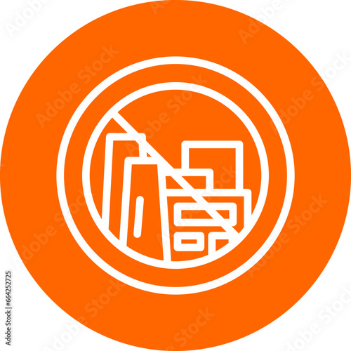 No Fossil Fuels Icon Style
