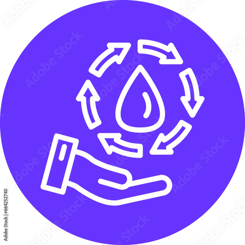 Save Water Icon Style