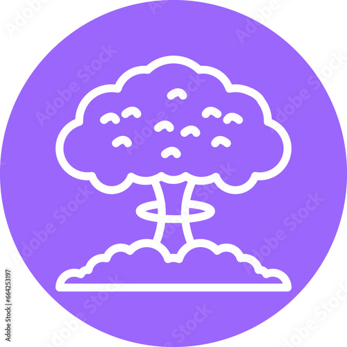 Atomic Bomb Icon Style