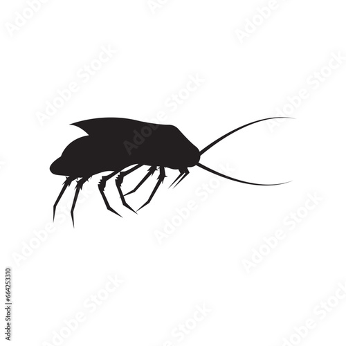 Cockroach icon,vector illustration logo design