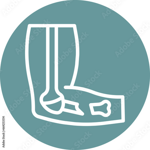 Broken Arm Icon Style