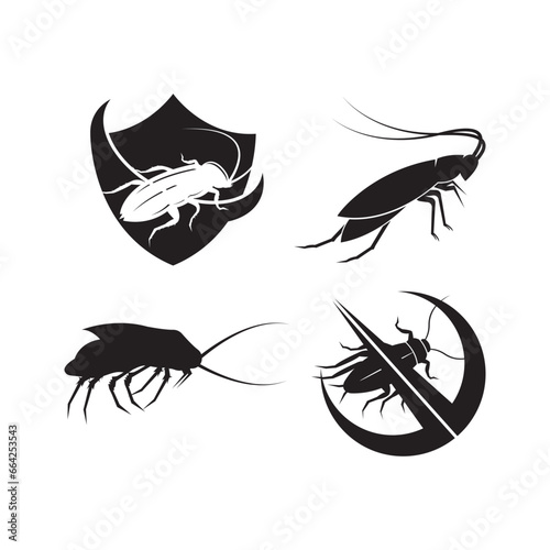 Cockroach icon,vector illustration logo design