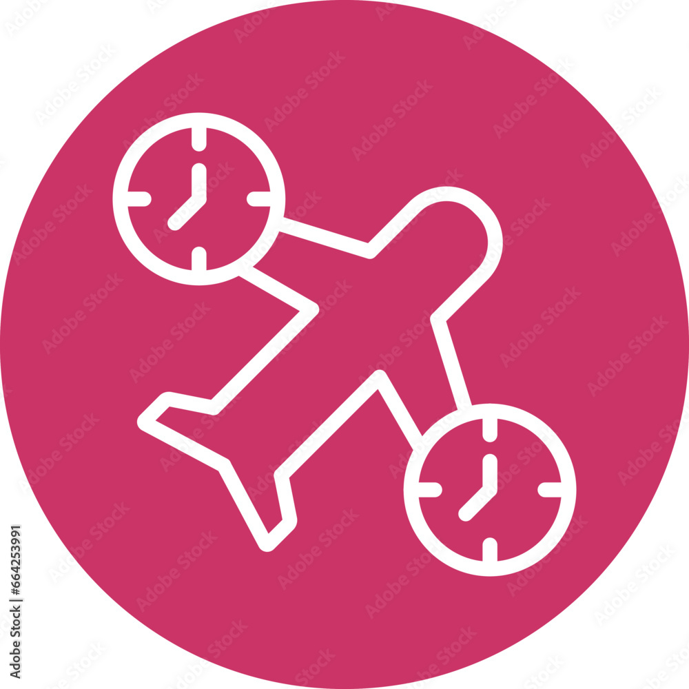 Jet Lag Icon Style Jet Lag Icon Style
