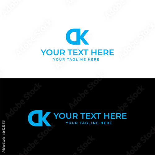 Letter DK Logo,DK KD D K Letter Logo Design Icon Vector Symbol