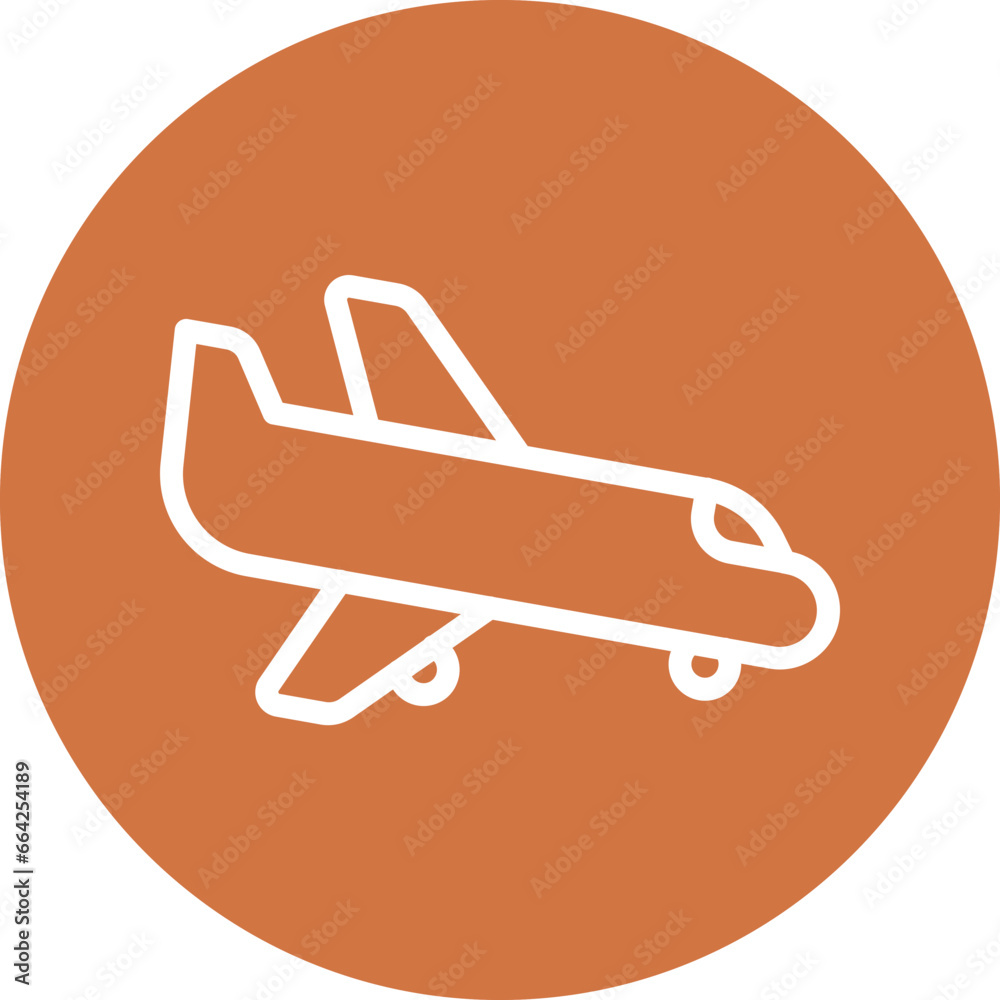 Domestic Flight Icon Style