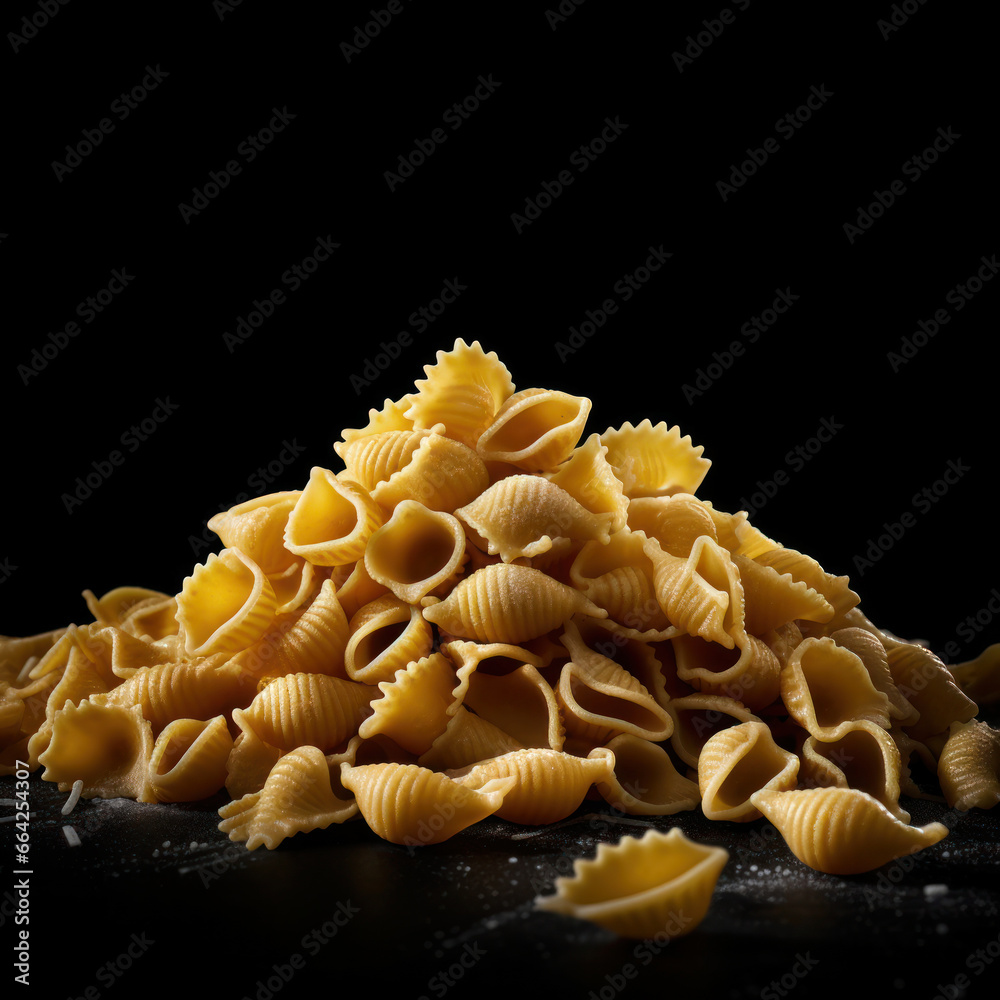 Pasta Studio Shot Isolated on Clear Background, Food Photography, Generative AI Pasta Studio Shot Isolated on Clear Background, Food Photography, Generative AI
