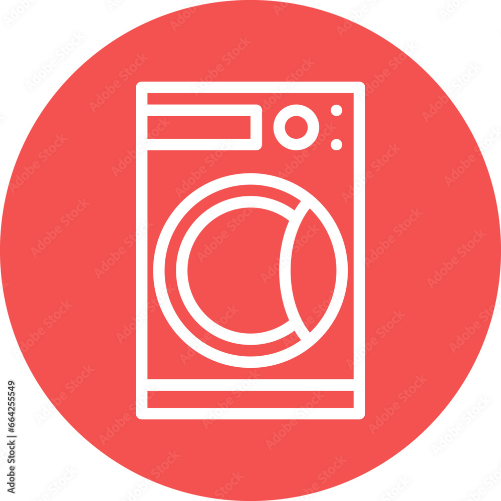 Smart Washing Machine Icon Style Smart Washing Machine Icon Style