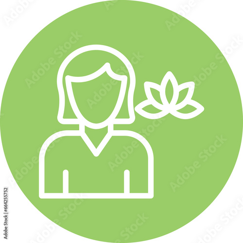 Massage Therapist Icon Style