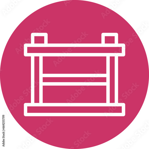 Hurdles Race Icon Style