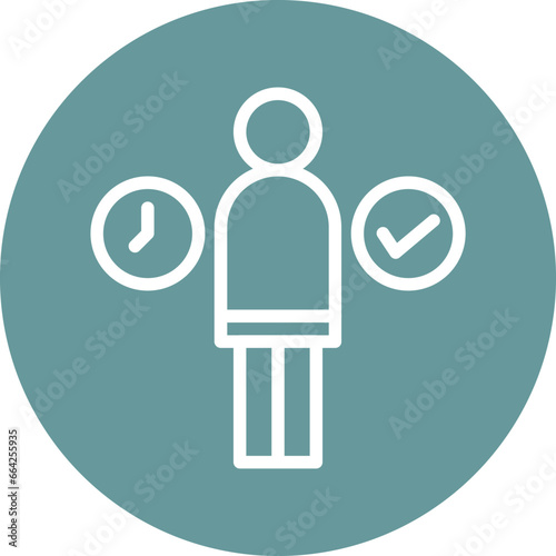 Alone Time Icon Style