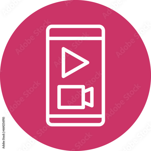 Mobile Live Stream Icon Style