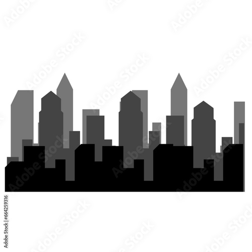 Vector Silhoutte City