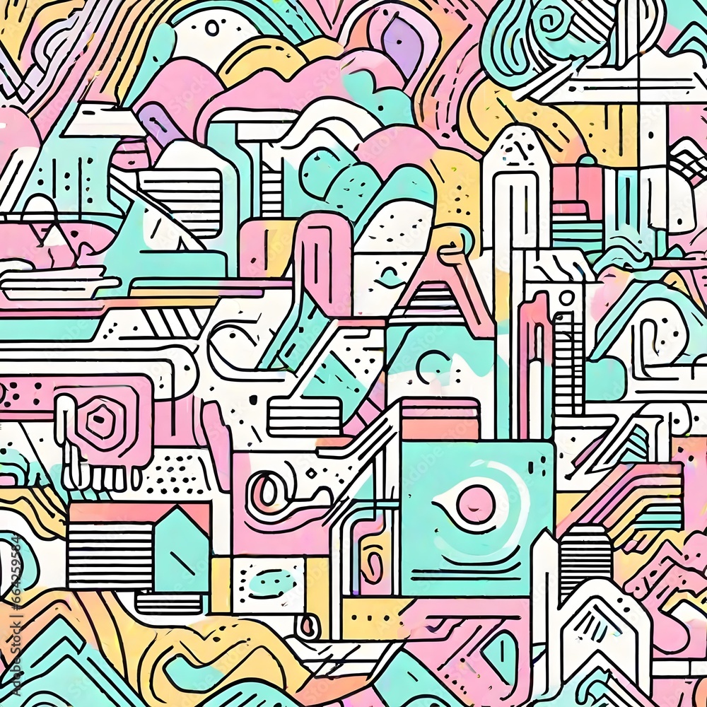 pastel color abstract line art background pastel color abstract line art background