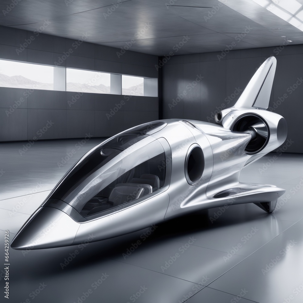 luxury concept helicopter with futuristic supersonic aerodynamic design