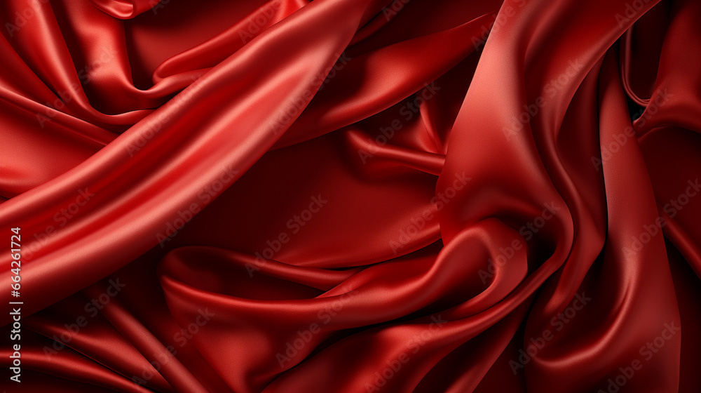 Obraz premium red silk background HD 8K wallpaper Stock Photographic Image
