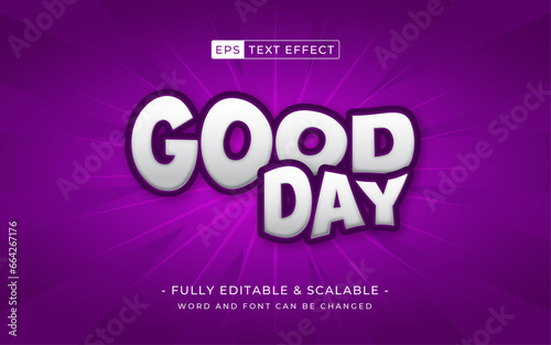 Good days editable text effect - purple template