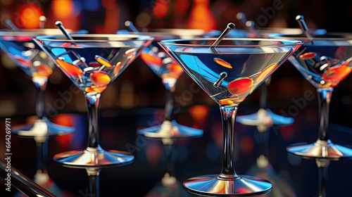 Close up of martini cocktai...