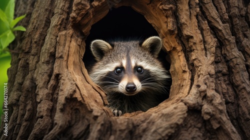 Beautiful raccoon camouflag...