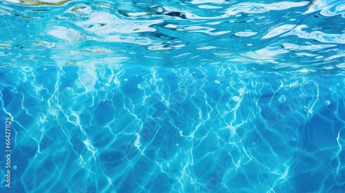 Blue texture of pool water © vxnaghiyev