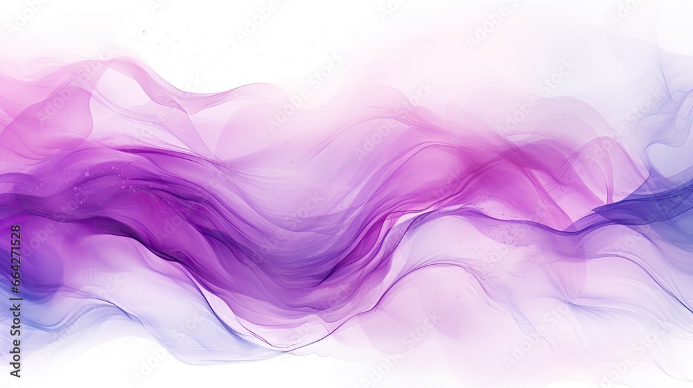Abstract purple ink waves create an elegant design for a birthday invite wedding or menu - obrazy, fototapety, plakaty 