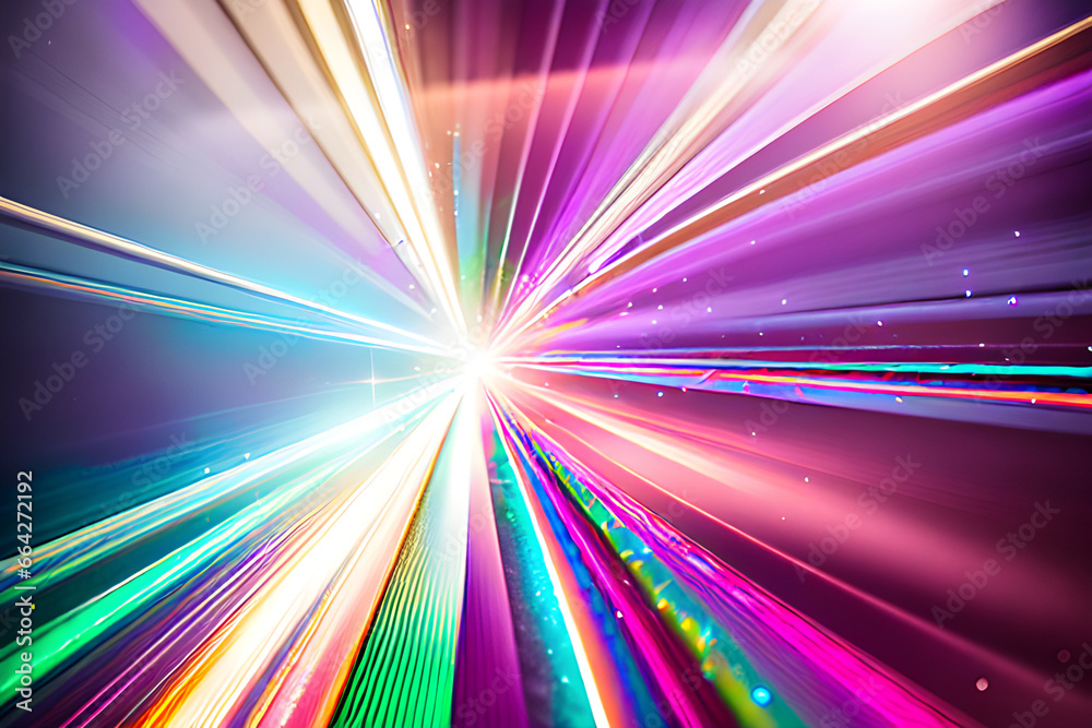 Fototapeta premium Color, light, and beauty. Generative AI