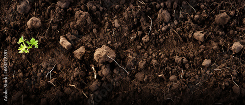 Freshly Tilled Garden Soil Texture Background