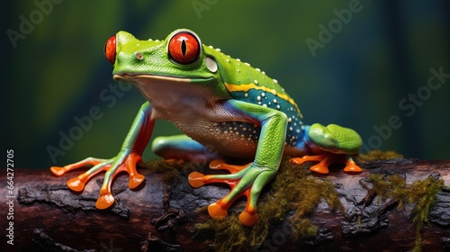 Agalychnis spurrelli is a gliding tree frog found in Colombia Costa Rica Ecuador and Panama © vxnaghiyev