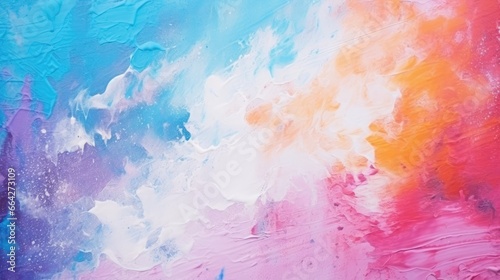 Abstract color painting wit...