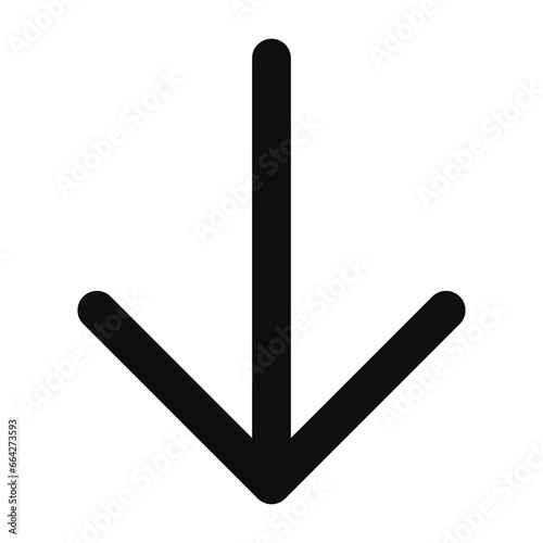 down arrow