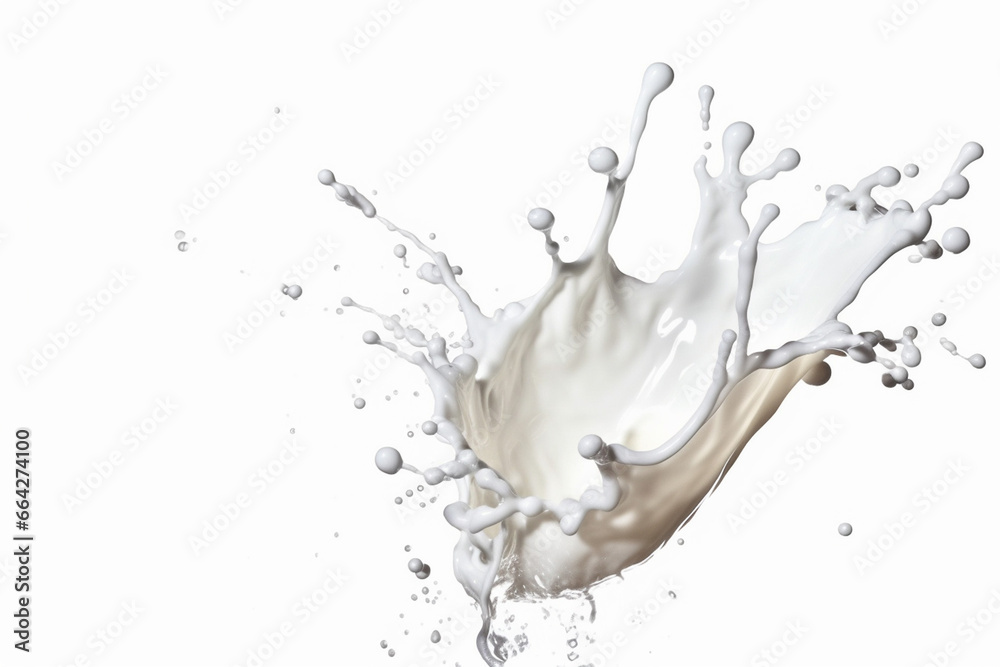 Unusual splashes of milk, drops of milk in flight, macro, background for collage. Unusual splashes of milk, drops of milk in flight, macro, background for collage.