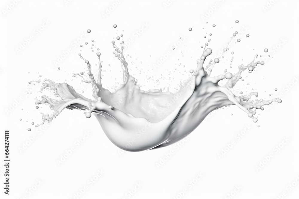 Unusual splashes of milk, drops of milk in flight, macro, background for collage. Unusual splashes of milk, drops of milk in flight, macro, background for collage.