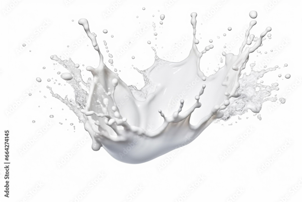 Unusual splashes of milk, drops of milk in flight, macro, background for collage. Unusual splashes of milk, drops of milk in flight, macro, background for collage.