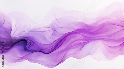 Abstract purple ink waves c...