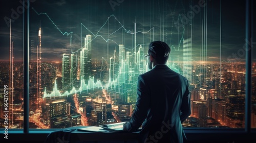 Businessperson using econom...