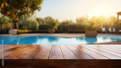 Blurry background of pool e...