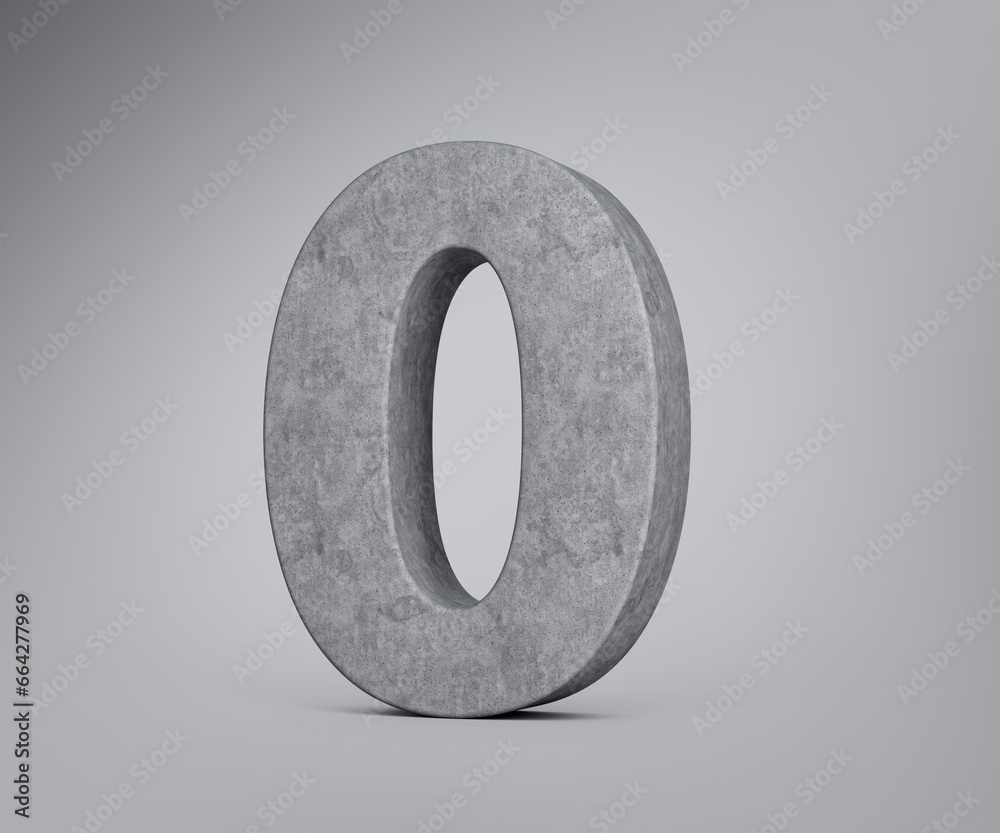 3d Concrete Number Zero 0 Digit Made Of Grey Concrete Stone On Grey Background 3d Illustration 3d Concrete Number Zero 0 Digit Made Of Grey Concrete Stone On Grey Background 3d Illustration
