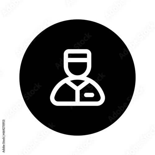 bellboy circular line icon