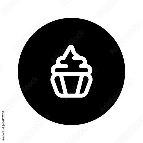 dessert circular line icon